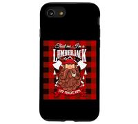 Trust Me I'm a Lumberjack Red Checked Pattern Design Graphic Carcasa para iPhone SE (2020) / 7/8