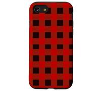 Trust Me I'm a Lumberjack Red Checked Pattern Design Graphic Carcasa para iPhone SE (2020) / 7/8
