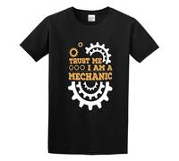 Trust Me I'm A Mechanic Unisex 100% Cotton Short-Sleeve T-Shirts Black M
