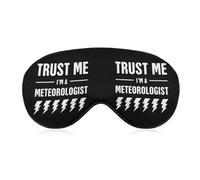 Trust Me I'm A Meteorologist Mascarilla para dormir suave con los ojos vendados, portátil, con correa ajustable para hombres y mujeres