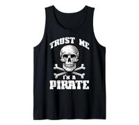 Trust Me Im A Pirate Skull Crossbones Divertido Hombres Mujeres Niños Camiseta sin Mangas