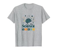 Trust Me I'm A Science Teacher Tabla periódica Humor Camiseta, Hombre, Gris Jaspeado, S
