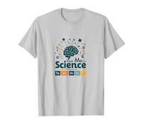 Trust Me I'm A Science Teacher Tabla periódica Humor Camiseta, Hombre, Plata, M