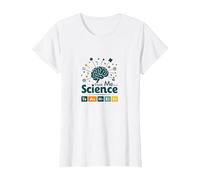 Trust Me I'm A Science Teacher Tabla periódica Humor Camiseta, Mujer, Blanco, S