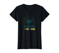 Trust Me I'm A Science Teacher Tabla periódica Humor Camiseta, Mujer, Negro, XL