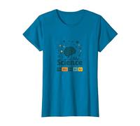 Trust Me I'm A Science Teacher Tabla periódica Humor Camiseta, Mujer, Zafiro, M