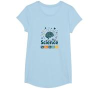 Trust Me I'm A Science Teacher Tabla periódica Humor Camiseta, Niñas, Azul Bebé, Mediano