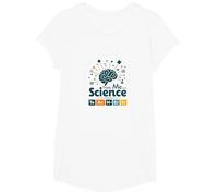 Trust Me I'm A Science Teacher Tabla periódica Humor Camiseta, Niñas, Blanco, Mediano