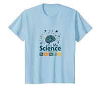 Trust Me I'm A Science Teacher Tabla periódica Humor Camiseta, Niños, Azul Bebé, 2 años