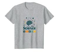 Trust Me I'm A Science Teacher Tabla periódica Humor Camiseta, Niños, Gris Jaspeado, 12 años