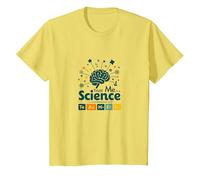 Trust Me I'm A Science Teacher Tabla periódica Humor Camiseta, Niños, Limón, 10 años