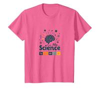 Trust Me I'm A Science Teacher Tabla periódica Humor Camiseta, Niños, Rosa Jaspeado, 6 años