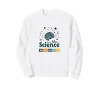 Trust Me I'm A Science Teacher Tabla periódica Humor Sudadera, Unisex para Adultos, Blanco, M