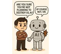 Trust Me, I'm AI: A funny lined notebook about AI, trust, and a little bit of sarcasm.