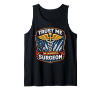 Trust Me I'm Almost A Surgeon Graduación Nuevo Médico Cirugía Camiseta sin Mangas