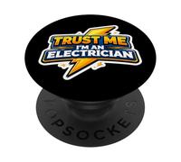 Trust Me I'm An Electrician Funny Bolt Cita Rayo Broma PopSockets PopGrip Adhesivo