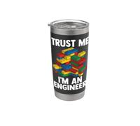 Trust Me I'm An Engineer Building Blocks Colorful Kid Vaso térmico de acero inoxidable de doble pared