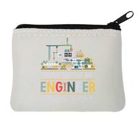 Trust Me I'm an Engineer - Monedero de neopreno con gráfico de fabricación colorida, 10 x 11 cm, color blanco, White, Talla única