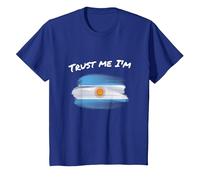 Trust Me I'm Argentine - Bandera de Argentina Vintage Camiseta, Niños, Azul Real, 2 años