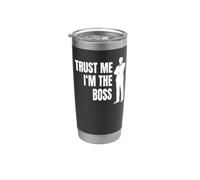 Trust Me I'm The Boss Director De División Jefe Vaso térmico de acero inoxidable de doble pared