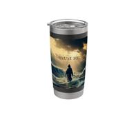 Trust Me - Jesus Christ Quote Christian Faith Inspirational Vaso térmico de acero inoxidable de doble pared