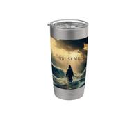 Trust Me - Jesus Christ Quote Christian Faith Inspirational Vaso térmico de acero inoxidable de doble pared