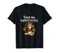 Trust Me Tequila Knows Best Owl Party Crew Camiseta