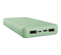 Trust Mobile Primo Batería Externa Carga Rapida 20000mAh, Power Bank Sostenible USB-C 3 A, 92 Horas Extra, 3 Entradas, Cargador iPhone, iPad, Samsung, Xiaomi, Huawei, Airpods, Móvil, Tablet, Verde