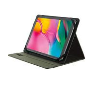 Trust Mobile Primo Funda Universal para Tabletas de 10", Folio Reciclada, Bolsa Hecha con 6,5 Botellas Pet Recicladas, Carcasa con Función Soporte - Verde