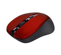 Trust Mydo Ratón Inalámbrico Silencioso, Receptor Micro USB Plug and Play, RF 2.4GHz, Ratón Óptico con Velocidad Ajustable, Wireless Mouse para Ordenador Portatil, PC, Macbook - Rojo