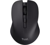 Trust Mydo Ratón Inalámbrico Silencioso, 82% de Plástico Reciclado, 1000-1800 dpi, Microrreceptor USB, RF 2.4GHz, para Diestros y Zurdos, Mouse para Ordenador, Portátil, Mac - Negro