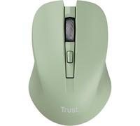 Trust Mydo Ratón Inalámbrico Silencioso, 82% de Plástico Reciclado, 1000-1800 dpi, Microrreceptor USB, RF 2.4GHz, para Diestros y Zurdos, Mouse para Ordenador, Portátil, Mac - Verde
