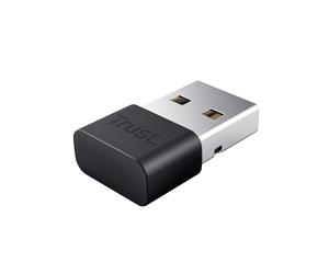 Trust Myna Adaptador Bluetooth 5.3 para PC, Velocidad de Transferencia 3 Mbps, Transmisor Dongle Alcance Inalámbrico 10 m, Mini Receptor Bluetooth USB para Ordenador, Portátil, Windows - Negro
