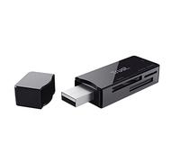 Trust Nanga - Lector de Tarjetas de Memoria USB 2.0, Color Negro