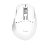 Trust Niven Ratón Inalámbrico Bluetooth + 2.4GHz Silencioso, Blanco