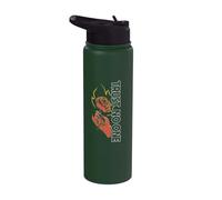Trust no one, no confíe en la mano de diablo con rosa. Stainless Steel Insulated Water Bottle