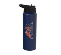 Trust no one, no confíe en la mano de diablo con rosa. Stainless Steel Insulated Water Bottle