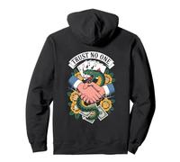 Trust No One Snake Handshake Traición Tatuaje Arte Sudadera con Capucha