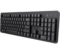 Trust Teclado inalámbrico ODY II silencioso QWERTY perfil bajo resistente a salpicaduras USB 2,4 GHz