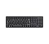 Trust Ody II - Teclado inalámbrico silencioso QWERTY UK, teclas de perfil bajo, receptor USB de 2,4 GHz, resistente a salpicaduras, pilas incluidas, teclado silencioso para PC, portátil, Mac, negro