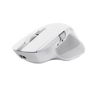 Trust Ozaa+ Ratón Inalámbrico Multidispositivo Bluetooth + 2.4GHz, Mouse Silencioso con Rueda de Desplazamiento Lateral, Ratón Bluetooth Recargable PC Ordenador Portátil Windows Mac - Blanco