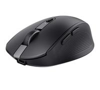 Trust Ozaa Ratón Inalámbrico Bluetooth + 2.4GHz, Mouse Silencioso Compacto Multidispositivo, 60% Plástico Reciclado, Ratón Bluetooth Recargable PC Portátil Windows Android Mac - Negro
