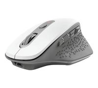 Trust Ozaa Ratón Inalámbrico Recargable, 6 Botones, Ergonomico, Receptor USB Plug and Play, Interruptor de Encendido/Apagado, Wireless Mouse para Ordenador Portatil, PC, Macbook, Chromebook - Blanco