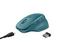 Trust Ozaa Ratón Inalámbrico Recargable, 6 Botones, Ergonomico, Receptor USB Plug and Play, Interruptor de Encendido/Apagado, Wireless Mouse para Ordenador Portatil, PC, Macbook, Chromebook - Azul