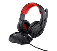 Trust Pack Gaming 24761 Ratón Auriculares Negro