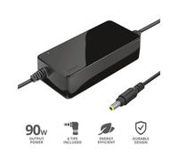 Trust primo adaptador e inversor de corriente interior 90 w negro