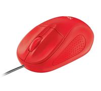 Trust Primo Mouse - Ratón óptico Compacto, Color Rojo