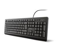 Trust Primo Teclado con Cable silencioso Belga AZERTY, Resistente a Salpicaduras, Cable USB de 1.8 m, Teclado PC, Portátil, Computadora, Windows, Mac OS - Negro
