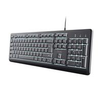 Trust PRIMO Teclado Para Ordenador Iluminado Negro