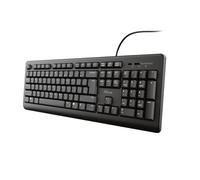 Trust primo teclado usb portugués negro